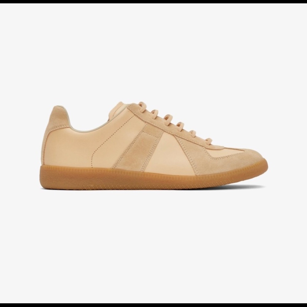 Maison Margiela Low Top Leather / Suede Sneakers - Picture 1 of 10